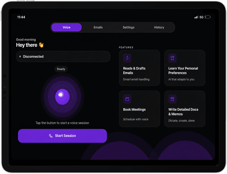 MyXora on iPad